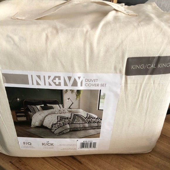 New! 3-piece Cotton Duvet Cover Set with Shams - Picture 9 of 9